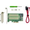 Genjin-oriented Interface M.2 NVMe SSD & M.2 SATA SSD Dual Compatible Conversion Board M.2NVST-PCIE