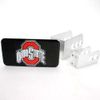 Ohio State Buckeyes Universal Hitch Receiver W/domed Emblem - Black Background