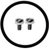 Cressi O-Ring + Case Back Screws Watch Style Computer, Black/Silver