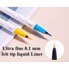 Colored Eyeliner Durable Waterproof Liquid Eyeliner, Long Lasting Highly-Pigmented Colourful Eyeliner for Eye Makeup For Women (brown)