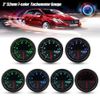 Automatic Running Tachometer Adjustable Baceyong 12V 2" 52mm 7 Colors with Mounting Bracket and Cable
