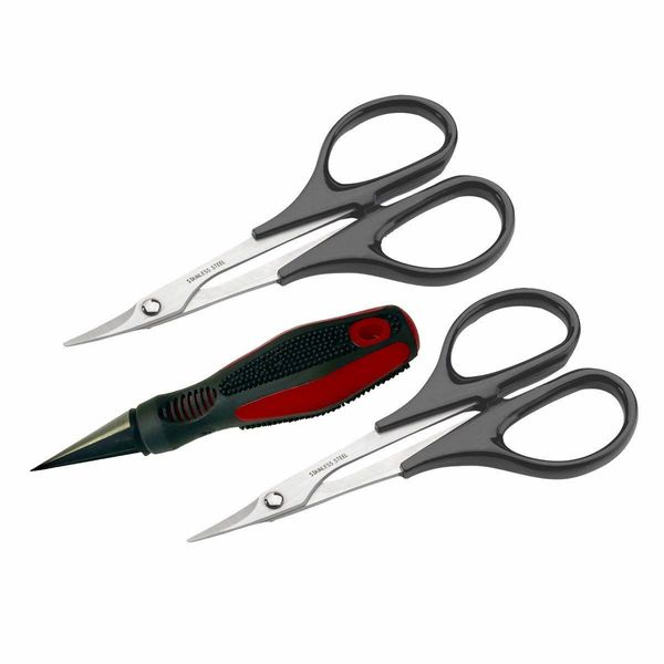 Dubro Products - Body Reamer & Scissors Set, Curved & Straight