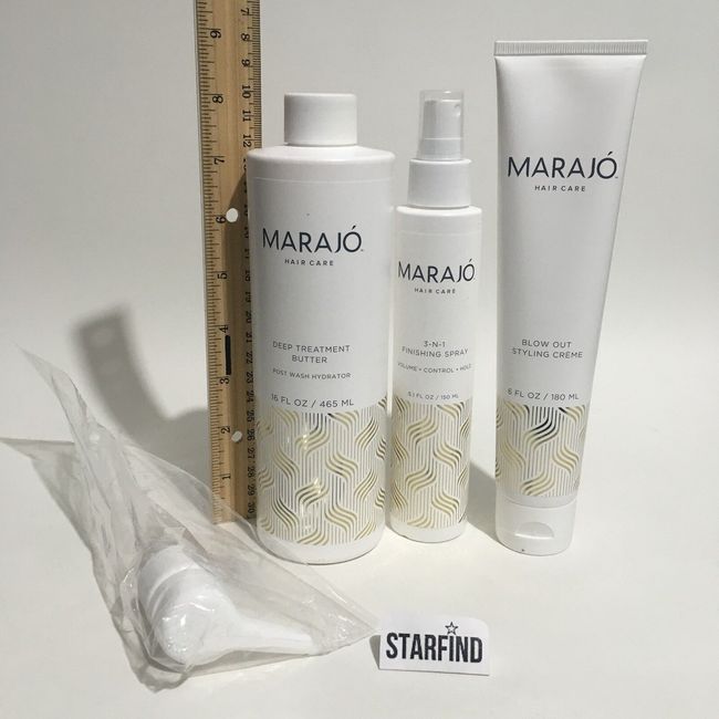 MARAJO Hair Care 3-IN-1 Finishing Spray, Deep Treatment Butter, Blow Out SEE...