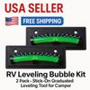 2 PCS RV Camper Campers Bubble Level Graduated Levelers Leveling Trailer Level