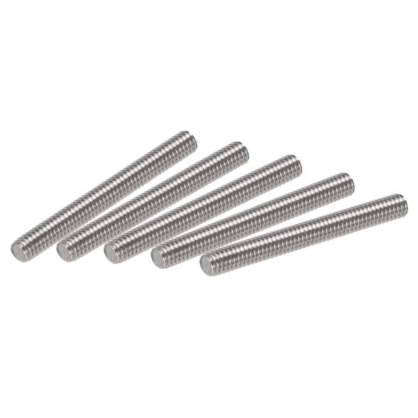 sourcing map 25Pcs M4 x 30mm Fully Threaded Rod 304 Stainless Steel Right Hand Threads,M4-0.7 Thread Pitch