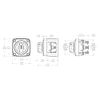 Blue Sea Systems 6010 m-Series Battery Switch Dual Circuit, Red