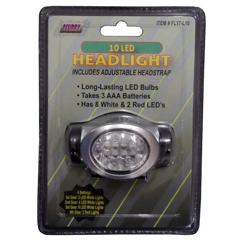 New 10 LED Waterproof HeaD LaMP LiGHT Hiking:Camping