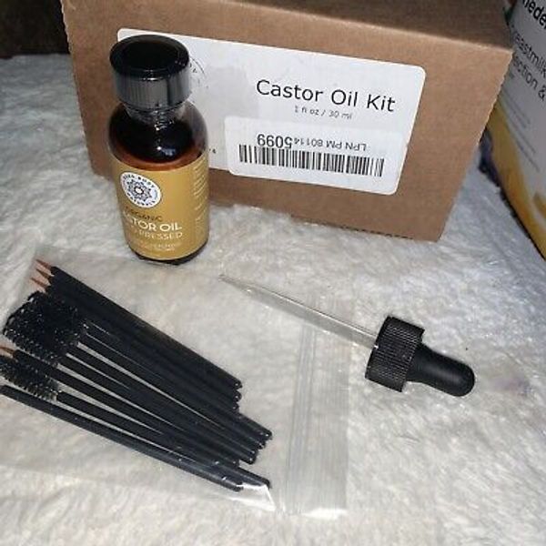 Pure Body Naturals Castor Oil Kit, 1 Fluid Ounce New