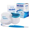 Val-Clean Sachets, Denture Bath & Silicone Brush (Blue Brush, Blue Bath)