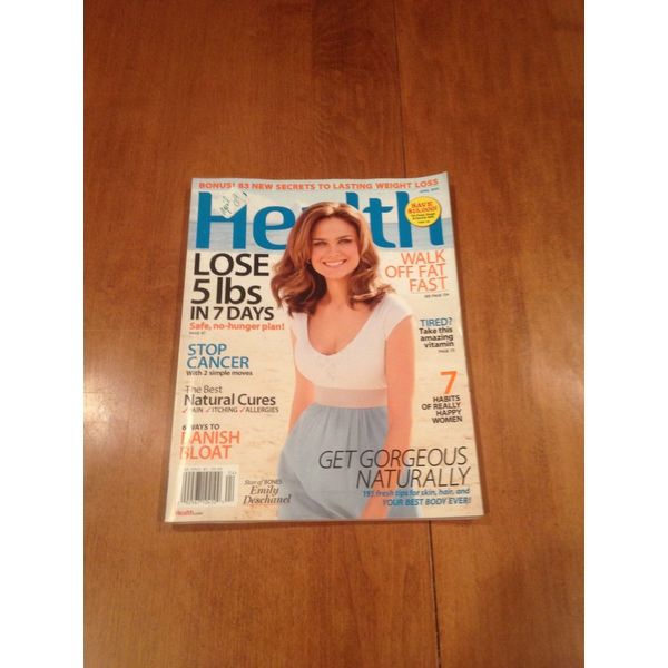 Health Magazine April 2009 Bones Emily Deschanel