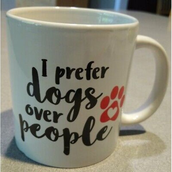 Royal Norfolk I Prefer Dogs Over People Ceramic Mug Large 14oz Dog Lovers NEW