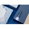 Olight I3E EOS Blue Porcelain EDC Keychain Waterproof Flashlight, 90 Lumens