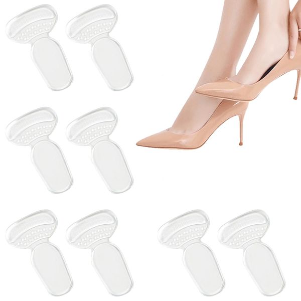 8 Pack High Heel Silicone Inserts, Gel Shoe Inserts Liners Pads, Soft Silicon High Heel Shoes Pads, for Shoes That are Too Big for Women's Shoes High Heels Flats