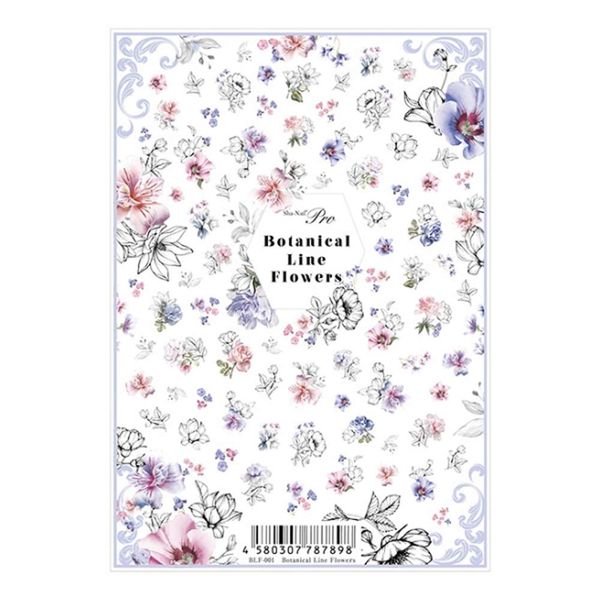 Sha-NailPro Botanical Line Flowers BLF-001 Nail Seal