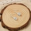 Philip Jones Silver Plated Daisy Drop Earrings