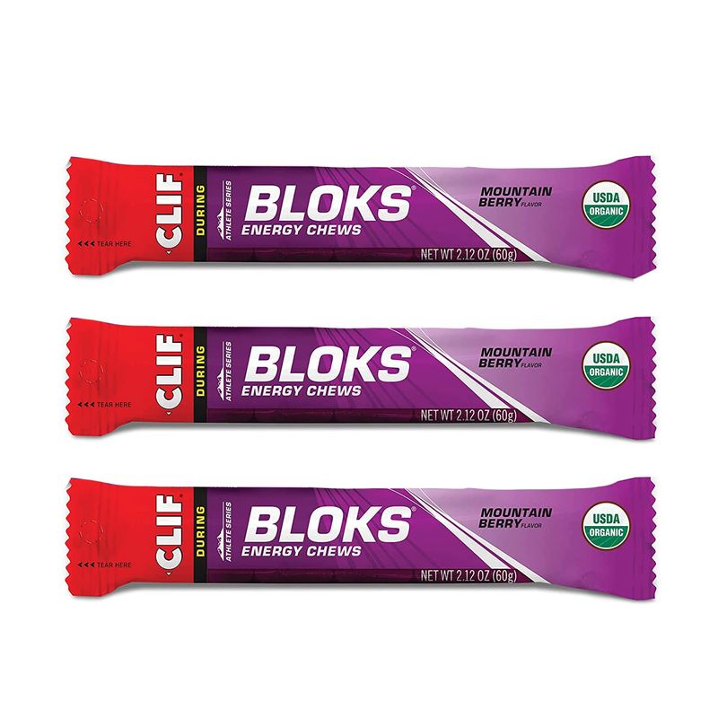 CLIF BLOKS - Energy Chews - Mountain Berry - Non-GMO - Plant Based Food ...