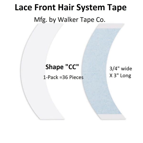 2-6 week hold CC Contour Lace Front Adhesive Tape 36 Pieces