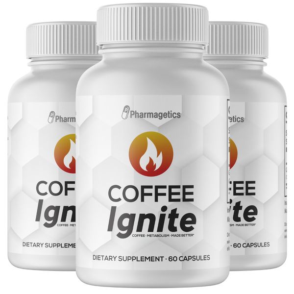 Coffee Ignite Metabolism Made Better -  3 Bottles 180 capsules