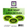 Garden Rue Soap  (3 bar soaps)  Jabon De Ruda