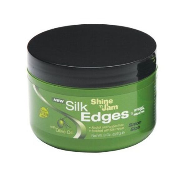 Ampro Pro Styl Shine 'N Jam Silk Edges - Salon Size 8 Oz