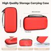 Younik Carrying Storage Case for NS Switch / Switch OLED, Large Storage Case for Switch Console & Accessories(Red and White )