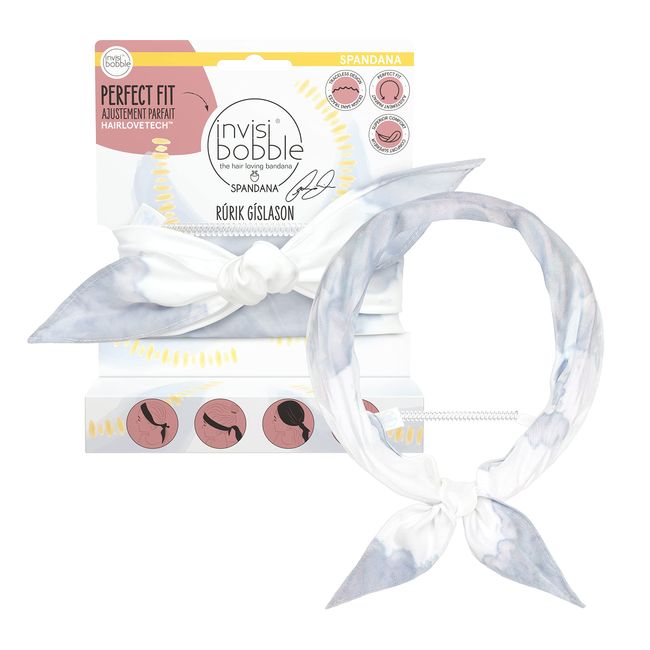 invisibobble Bandana Rúrik Gíslason Be-You-Tiful I Elastisches Haarband Pastell mit Spiral Haargummi I Stirnband Damen & Herren I Haaraccessoires designed im Herzen Münchens