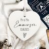 Personalised Mr & Mrs wedding Porcelain Heart Keepsake Gift