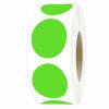 PARLAIM 1" Light Green Round Color Coding Circle Dot Labels a Roll, 1000 Stickers, 1 inch Diameter