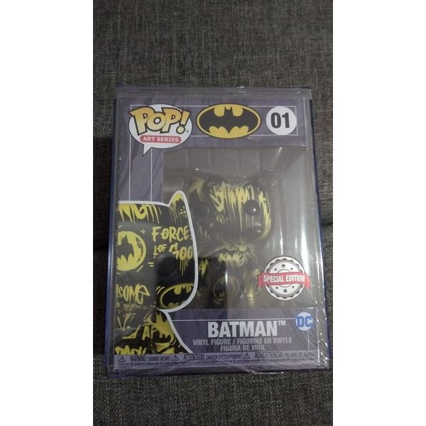FKO FunkoPop Art Series #01 Batman(Black & Yellow) Target Exclusive with Hard Stack Protector