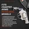 Replacement Grips for All Charter Arms Classic Fire Black Pearl