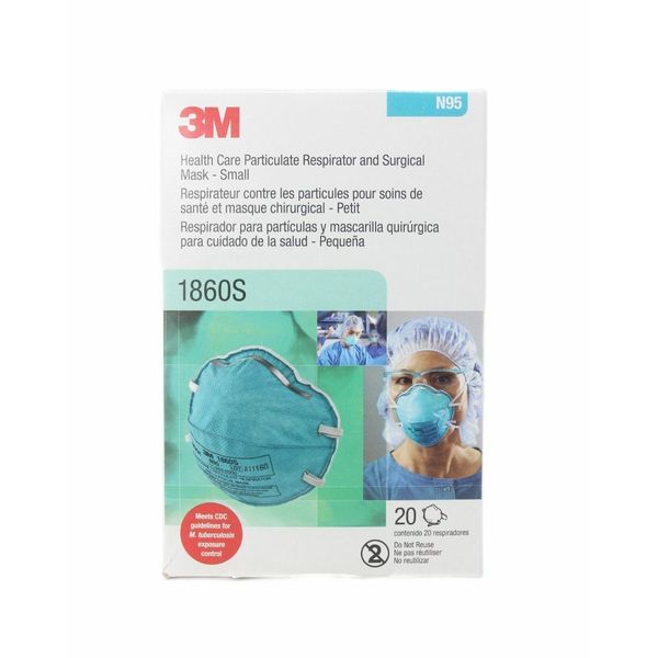 3M™ 1860S Particulate Respirator Mask Small - 20CT