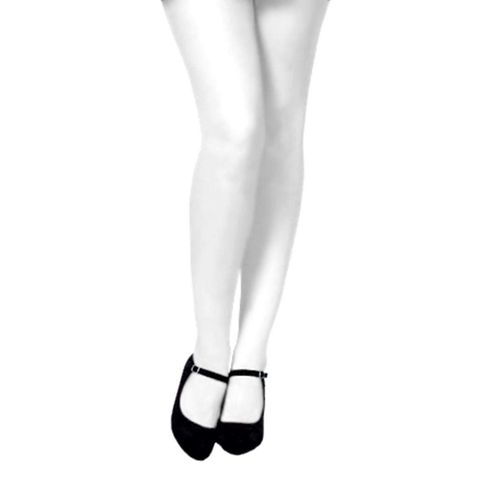 YHT Women’s 100 Denier Solid Color Tights, Long Legs, Beautiful Legs, White