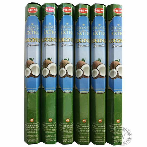 Limited special price &quot;HEM Hexagonal Incense 6 pieces Extra Coconut&quot;<br> /No time specified for mail delivery Hem EXTRA COCONUT/Incense/Cheap/India/<br> *Cancellation, changes to order details and shipping address are not possible after order co