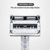 BAILI Butterfly Double Edge Safety Razor Rust-Proof Reusable Manual Wet Shaving Shaver for Men Women with Mirrored Travel Case BD179C