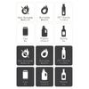 Garbage Sorter Stickers, Set of 12, Burnable Garbage, Non-Burning Garbage, Bottles, Plastic