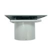 AirTech-UK Bathroom Extractor Fan 100 mm / 4" Silver Neo Front Panel with Pull Cord