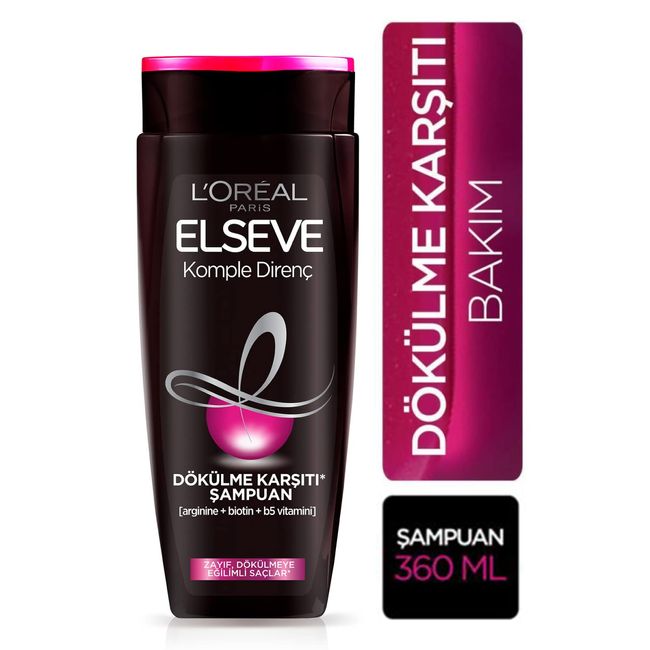 L’Oréal Paris Elseve Arginine Direnç X3 Dökülme Karşıtı Şampuan (360 ml)