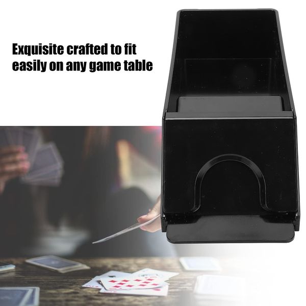 Brrnoo Manual Playing Card Shuffler,Playing Board Game Tool,Game Table Portable Poker Card Dispenser Shuffling Dealer Holds 1-6 Decks