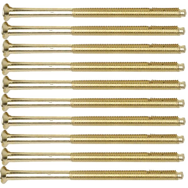 Brass Electrical Screws Long 50mm, 75mm Electrical Socket Switch Screw (10, 75mm)
