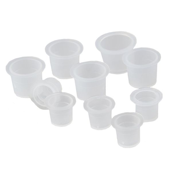 Medium Size Tattoo Plastic Ink Cups 11mm (Pack Of 100)