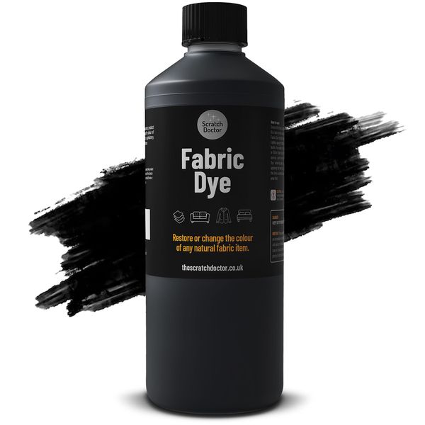 Scratch Doctor Black Fabric Dye | Permanent Liquid Paint (250ml)