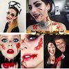 20 Sheets Halloween Tattoos, Halloween Zombie Makeup Kit Tattoos Face Stickers Bleeding Wound Vampire Bite Tattoo, for Halloween Make up Accessories Party Cosplay Costume Decorations