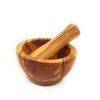 Wooden Mortar and Pestle
