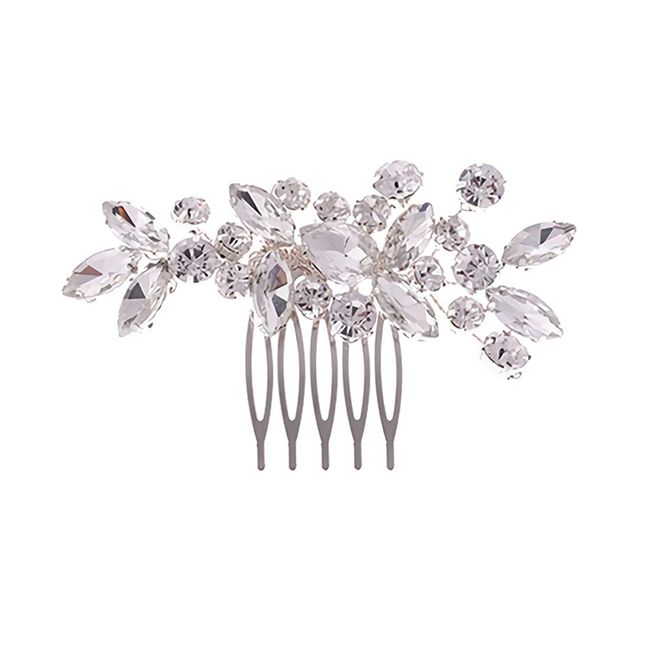 Bridal Crystal Hair Comb, 1Pcs, Wedding Hair Clips, Wedding Hair Accessories, Bridal Hair Combs, Rhinestone Hair Comb, Non-Slip Hair Clips, Party Festival Wedding Hair Accessories for Women and Girls