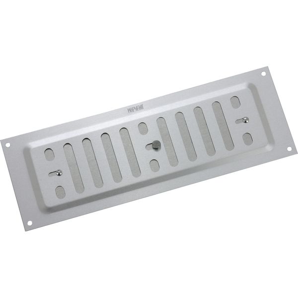 MAP Aluminium Adjustable Air Vent 9” x 3”, Single Brick Hit & Miss Grille Cover (228mm x 76mm), SAA (Silver)