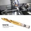 M6 Tap Drill Bit Set, 10PCS Tapping Bits 6mm M6 Combination Drill Taps Bit Set Hex Shank Screw Taps