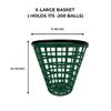 Par West Range Ball Basket, X-Large (175-200 Capacity) (Yellow)