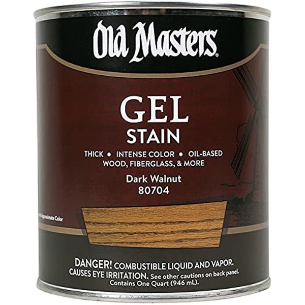 Old Masters 24991 80704 Gel Stain, 1 Quart, Dark Walnut, 32 Fl Oz