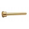 Messing-Gewindefitting Tauchhülse für Temperatursensor 1/2" 9 mm Innen Messing 200 mm