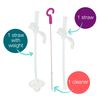 b.box Sippy Cup Replacement Straw Pack: Includes 1 Replacement Straw, 1 Replacement Straw with Weight, 1 Cleaning Brush | Fits b.box Sippy Cups